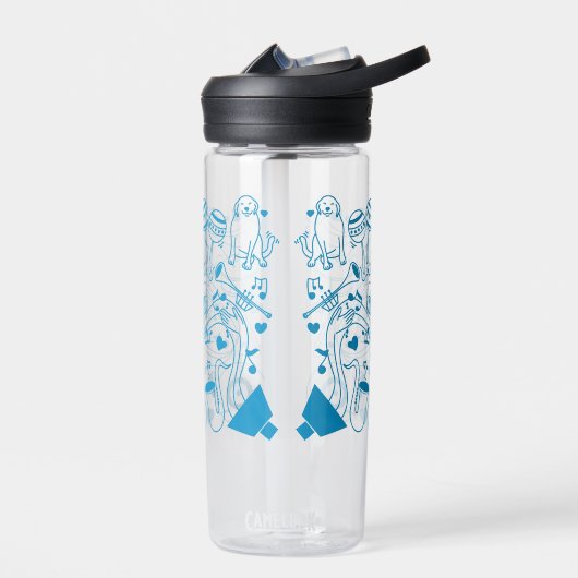 Muziek Handen - ASL Design Waterfles (Links)