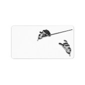 muziek, handen van de geleider met een batterij etiket (Voorkant)