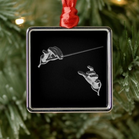  muziek, handen van de geleider met een batterij metalen ornament (Boom)