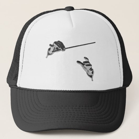  muziek, handen van de geleider met een batterij trucker pet (Voorkant)