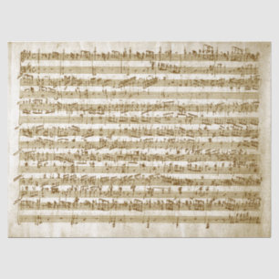 muziek handgeschreven Score notities ontkoppelen Tissuepapier