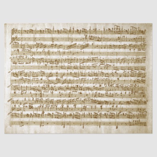  muziek handgeschreven Score notities ontkoppelen Tissuepapier (Voorkant)