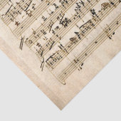 muziek handgeschreven score notities ontkoppeling tissuepapier (Detail)