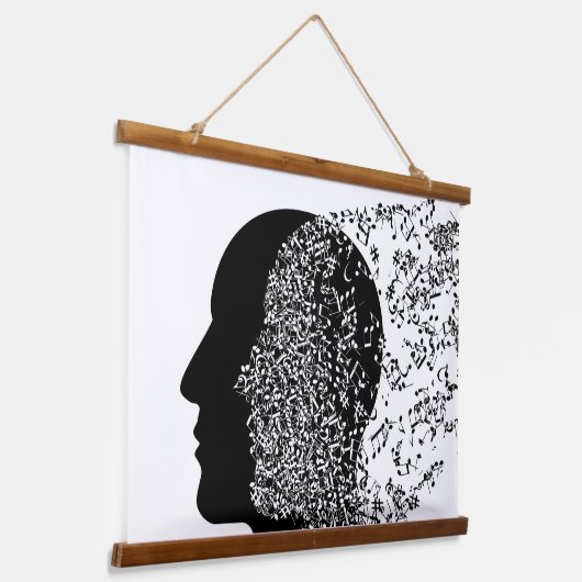 Muziek Hangend Wandkleed (Gebogen)