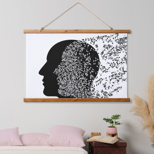 Muziek Hangend Wandkleed (Slaapkamer)