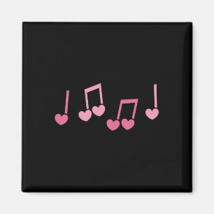 Muziek Hart Muzieknoot Grappige Muzikant Kinderen  Magneet