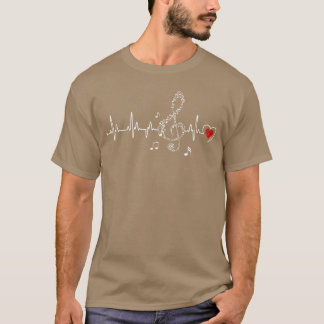 Muziek Hartslag Kleding Liefhebbers vriend T-shirt