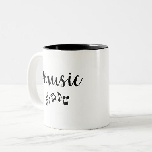 Muziek Hashtag Mok (Voorkant links)