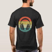 Muziek Headset Retro Design T-shirt (Achterkant)