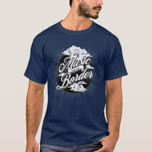 Muziek heeft geen grens muzieknoot t-shirt