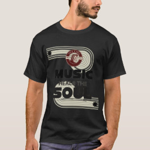 Muziek Heelt de Ziel Citaat Ontwerp T-shirt