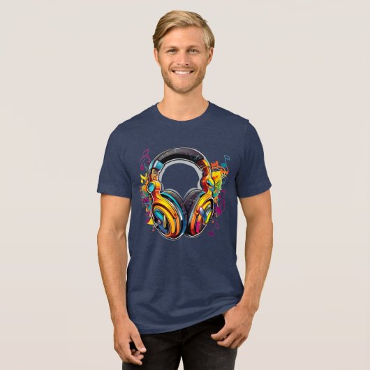 muziek heren t-shirts disney soul (Voorkant volledig)