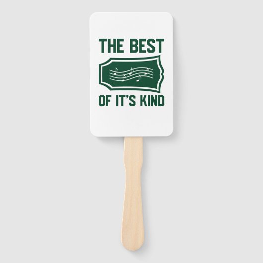Muziek het beste is het soort handwaaier (Voorkant)