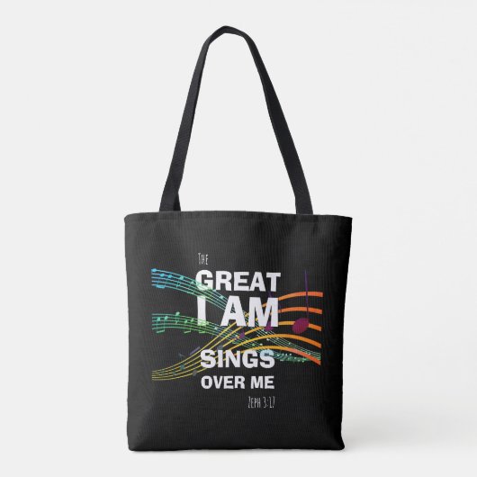 Muziek HET GROTE DAT IK OVER MIJ Christelijk ZIT Tote Bag (Achterkant)