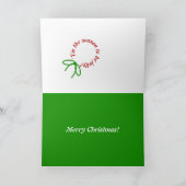 Muziek Holly Berries 1 hedendaagse kerstkaart Feestdagen Kaart (Binnen)