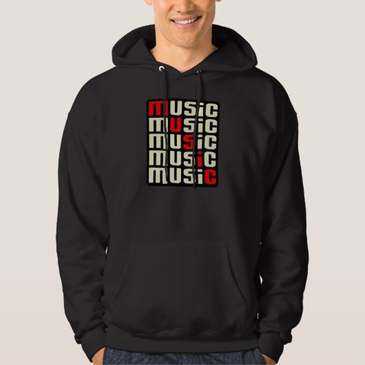 Muziek hoodies en t shirten (Voorkant)