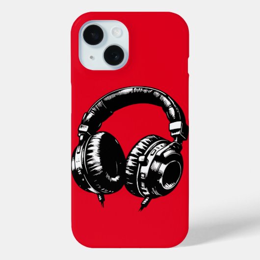 Muziek Hoofdtelefoon DJ Verjaardagsfeest Case-Mate iPhone Case (Achterkant)