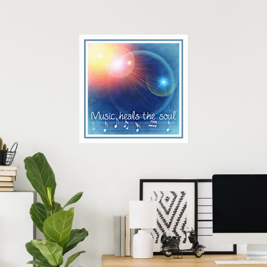 Muziek hoort de sol poster (Thuiskantoor)