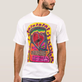 Muziek hoort het hart t-shirt