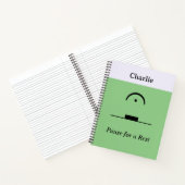 Muziek Humor Pauze voor Rust Grappig Personalized Notitieboek (Binnen)