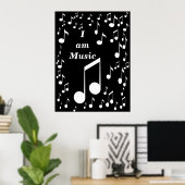 Muziek & ik_ afdrukken poster (Thuiskantoor)