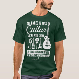  muziek Ik heb alleen maar een Funny Guitar Instru T-shirt