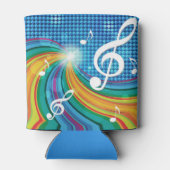 Muziek Illustratie aangepaste monogram koelbox Blikjeskoeler (Achterkant)