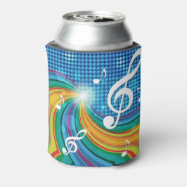 Muziek Illustratie aangepaste monogram koelbox Blikjeskoeler