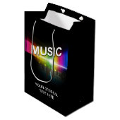 Muziek Illustratie aangepaste tekst geschenkzak Medium Cadeauzakje (Voorkant Gekanteld)