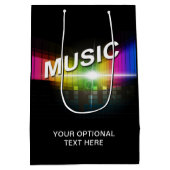 Muziek Illustratie aangepaste tekst geschenkzak Medium Cadeauzakje (Achterkant)