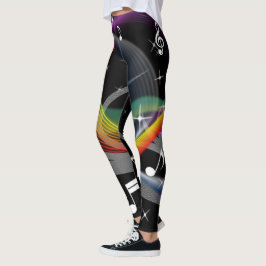 Muziek Illustratie leggings