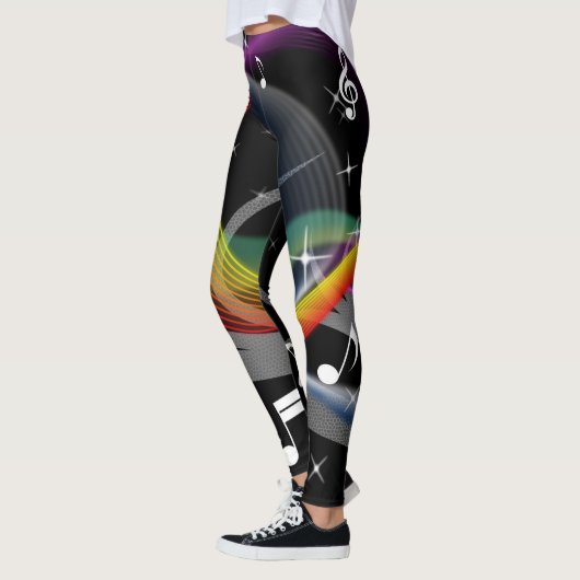 Muziek Illustratie leggings (Links)