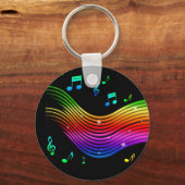 Muziek Illustratie-sleutelketens Sleutelhanger (Voorkant)