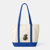 Muziek in apensets luisteren, muziek geobsedeerd d tote bag (Achterkant)