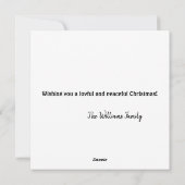 Muziek in Bethlehem Feestdagenkaart (Achterkant)