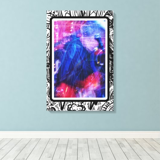 Muziek in beweging canvas afdruk (Insitu (Houten vloer))