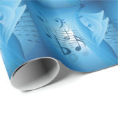 Muziek in blauw cadeaupapier (Rol Hoek)