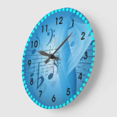 Muziek in blauw grote klok (Hoek)