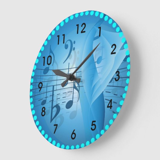 Muziek in blauw grote klok (Hoek)