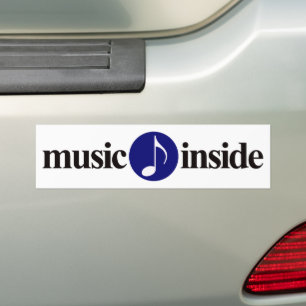 muziek in bumpersticker