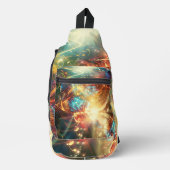 Muziek in chaos Digitale kunst Sling Bag (Voorkant)