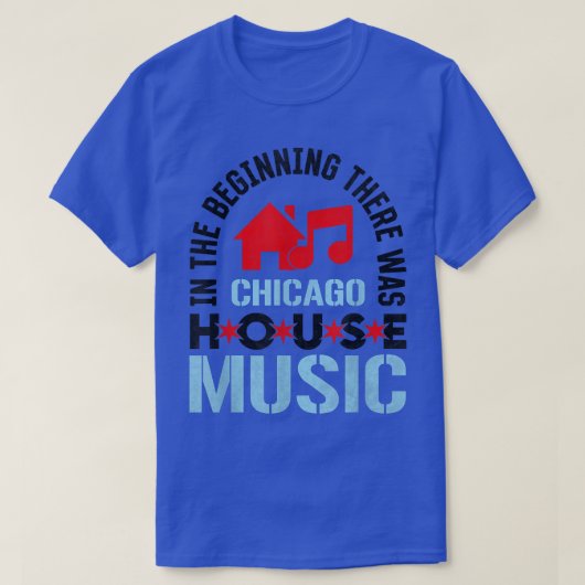 Muziek in Chicago House - Disco Edm Dj 260 T-shirt (Design voorkant)