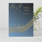 Muziek in de Air Bar Mitswa 7.5 Kaart (Staand voorkant)