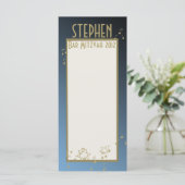 Muziek in de Air Bar Mitswa Program Kaart (Staand voorkant)