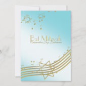 Muziek in de Air Bat Mitswa Kaart (Voorkant)