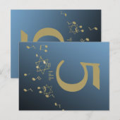 Muziek in de Air Table Number Kaart (Voorkant / Achterkant)