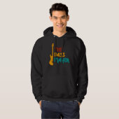 Muziek in de Bass Player Music Bass Guitar Hoodie (Voorkant volledig)