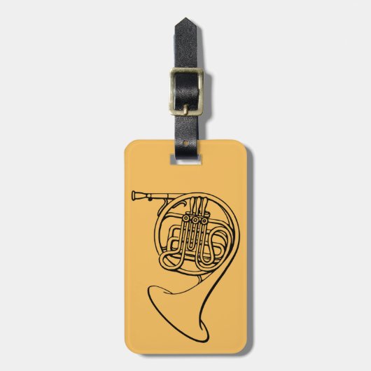 Muziek in de Horn-band Bagagelabel (Voorkant verticaal)