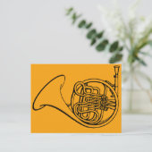 Muziek in de Horn-band Briefkaart (Staand voorkant)