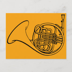 Muziek in de Horn-band Briefkaart